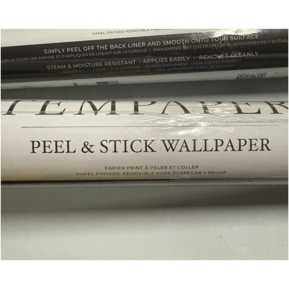 Tempaper Geo Composition Peel & Stick Wallpaper Neutral Abstract Design 3Pk - Picture 4 of 8